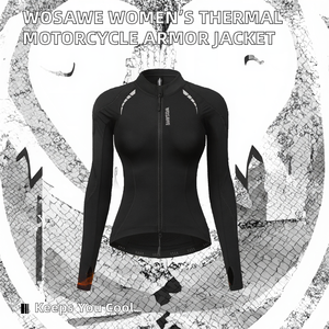 Chaqueta de Motociclismo WOSAWE Unisex para Invierno, con Protección Suave y Transpirable, Manga Larga, Forro Polar Térmico, Camisa Protectora de Motocross con Almohadillas - Product Image 2