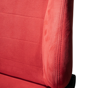 Siège - Siège de voiture sport individuel, velours, rouge, universel avec kit Simoni Racing Sled - Product Image 4