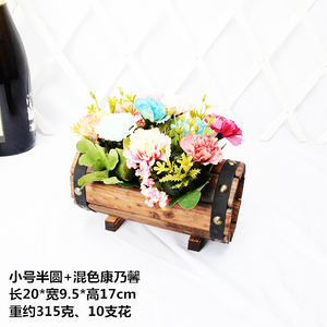 Dropshipping <span class=keywords><strong>Pot</strong></span> de fleur en bois carbonisé Plante succulente Jardinière en <span class=keywords><strong>pot</strong></span> Jardin extérieur Décoration de la maison - Product Image 4