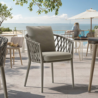 Ensemble canapé et table à thé en rotin de style moderne chaise de salle à manger d'extérieur pour ferme jardin balcon cour meubles de loisirs