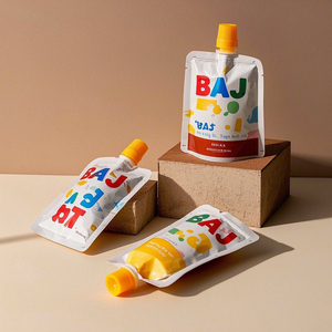 Custom stampate BPA buste per beccuccio ricaricabili per alimenti per bambini bambini biologici fatti in casa - Product Image 2