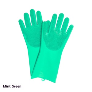 Gants en <span class=keywords><strong>silicone</strong></span> pour la vaisselle, très vendus à l'international, pour le nettoyage domestique, imperméables, épais et multifonctionnels - Product Image 6