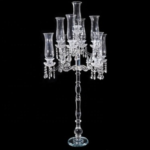Candelabro in <span class=keywords><strong>Cristallo</strong></span> a 9 Bracci per Matrimoni, <span class=keywords><strong>Centrotavola</strong></span> Nuziale in Vendita - Product Image 2