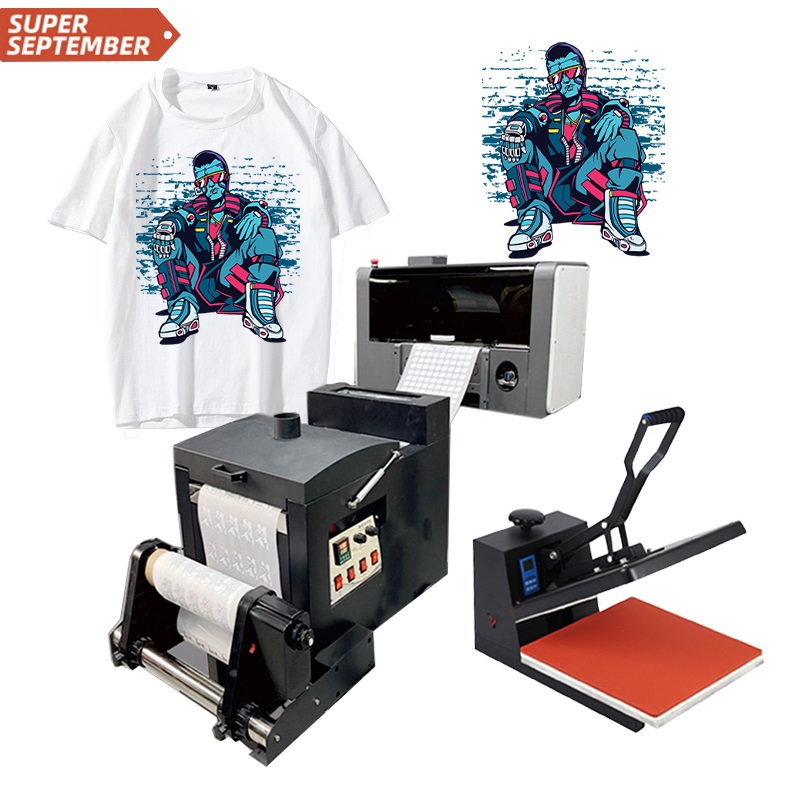 DTF принтер печатная машина A3 30 см теплопередача Xp600 печатающая головка футболка цифровая печатная машина DTF с шейкером и сушилкой