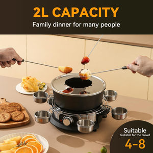 Pot à <span class=keywords><strong>fondue</strong></span> au fromage <span class=keywords><strong>électrique</strong></span> en bois, écologique, pour faire fondre le <span class=keywords><strong>chocolat</strong></span>, sans danger pour les aliments - Product Image 6