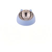 Bol de nourriture pour chat en acier inoxydable avec protection du cou, 3 tailles, bol à boire pour chat et chien, vente chaude