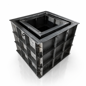 Moule en acier segmenté circulaire pour fondation de puits d'inspection en béton armé, bac de récupération de caniveau, coffrage de chambre d'inspection, moule à diamètre personnalisé - Product Image 1
