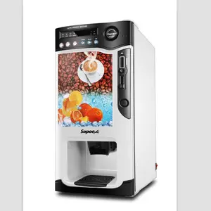 欧式 3 热饮料和 3 冷饮小韩国咖啡自动售货机