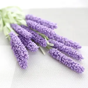 Billig groß künstliche blumen natürliche trockene 12 köpfe von provenzalischen lavendel