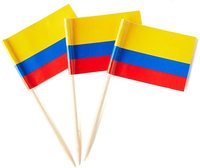 Drapeau de la Colombie imprimé 3x5 pieds, avec en-tête en toile, double couture, 100% polyester, très demandé
