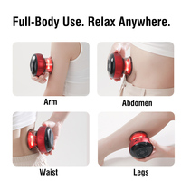 Appareil intelligent de thérapie par ventouses et chaleur, rechargeable par USB, à 12 niveaux, avec affichage LED, massage anti-arthritique
