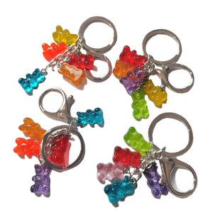 Vente en gros porte-clés ours gommeux couleur personnalisée breloques <span class=keywords><strong>beart</strong></span> gommeux acceptables - Product Image 3