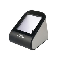 Escáner de Código de Barras de Escritorio 2D con QR para Supermercado, Reconocimiento NFC con Cable, Lector de Códigos de Barras para Caja de Pago, para Pagos en Pantalla Móvil