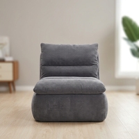 Canapé sectionnel en mousse à mémoire de forme certifiée non toxique, emballé sous vide, compressé, convertible, fauteuil lounge individuel