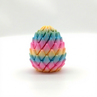 Balle de slime déformable imprimée en 3D, jouet créatif anti-stress à torsion, nouveau modèle d'œuf de dragon rotatif et déformable