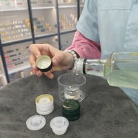 Bouchon de bouteille en plastique rétractable/standard avec bec verseur personnalisé pour huile d'olive, vinaigre, condiments et huiles alimentaires