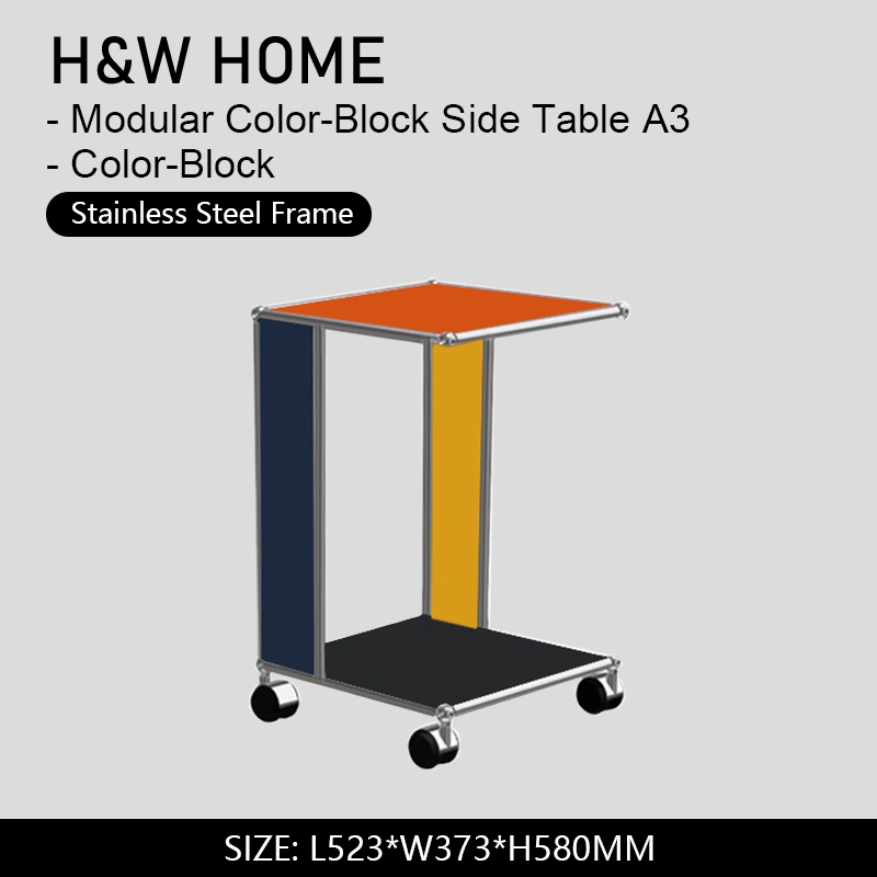 Mesa Auxiliar Modular con Bloques de Color - A3
