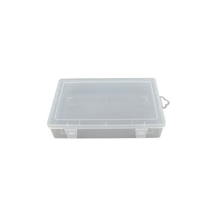 Rectangular Transparent Plastic Storage <b>Box</b> 23.7x14.3x5.2cm With Lid For Documents Electronics Toys Organizer - Product Image 5