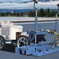 Machine de nivellement de sol à fréquence variable avec moteur puissant pour travaux lourds