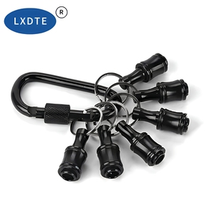 LXD Industrial – Kit de 6 rallonges de mèche en acier pour mèches à changement rapide 1/4 po, avec porte-clés OEM - Product Image 5