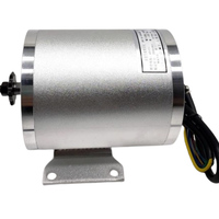 Moteur à courant continu sans balais haute vitesse MY1020 36v 48v 60v 72v 500w-3000w pour véhicule électrique vélo e vélo cycle Go Kart ebike scooter