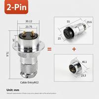 Connecteur de câble d'alimentation aérien GX30, prise mâle et femelle, 2, 3, 4, 5, 6, 7, 8, 10, 14 broches pour robot industriel