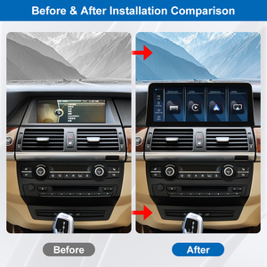 10.25 "/12.3" araba multimedya dokunmatik ekran BMW 5 serisi E60 E61 E63 E90 E91 E92 Wireless sistemi kablosuz Carplay Android oto - Product Image 2