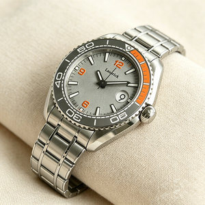 Luxury OMEGAT Men's Sport <strong>Orange</strong> Classic <strong>Dive</strong> Night Light Calendar Commuting Outdoor Fully Automatic Mechanical <strong>Watch</strong> - Product Image 1