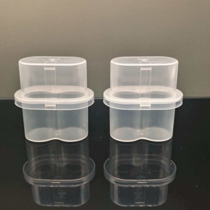 Boîte de stockage stérile personnalisée de 10 ml en 2 parties pour vaccins, support en plastique pour petits flacons, adapté aux petits flacons de vaccins peptidiques - Product Image 5