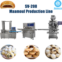SV-208 Machine automatique haute efficacité pour le remplissage de maamoul aux dattes, moules à motifs variés disponibles, équipement de production pour boulangerie arabe