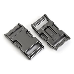 Hebilla de liberación lateral de 20 mm de aleación de zinc negra duradera para bolsos, mochilas y bandoleras - Product Image 2