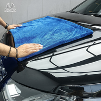 Serviette de séchage pour lavage de voiture en microfibres super douces à boucles torsadées, séchage rapide, sans traces d'eau, logo personnalisé, pour le detailing automobile
