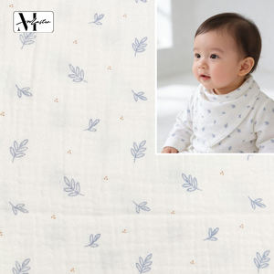 Paños de Bebé para Regurgitar, Mantas y Envolturas para Piel Sensible, Textura Cómoda de <span class=keywords><strong>Alta</strong></span> Densidad, 100% Algodón Peinado, Tejido de Punto Crepé Cruzado - Product Image 5