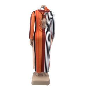 Gran oferta <span class=keywords><strong>de</strong></span> ropa <span class=keywords><strong>de</strong></span> mujer <span class=keywords><strong>de</strong></span> talla grande lote impreso flor quemada doble bolsillo vestidos con capucha mujeres vestido <span class=keywords><strong>de</strong></span> una pieza - Product Image 6