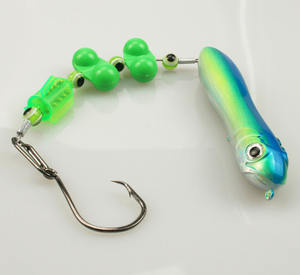 NOUVEAU Hot Catfish Fishing Pencil Spooks Rigs Hard Lure Bait 2 Rattle Steel Wire 6/0 7/0 8/0 Bn Circle Hooks Pond Lake River - Product Image 1