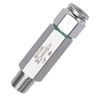 Katup Periksa Satu Arah Pneumatik Hidrolik Baja Tahan Karat 304 Anti Asam 1/4\" 1/2\" Inch dengan Ulir Jantan untuk Air BSPT NPT
