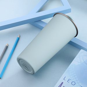 BORGE New Fashion 500 <span class=keywords><strong>Ml</strong></span> Logo personalizzato 304 in acciaio inossidabile doppia parete isolato viaggio tazza Tumblr <span class=keywords><strong>caffè</strong></span> con coperchio - Product Image 6