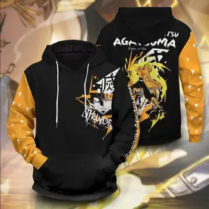 2023 New Arrival Demon Slayer Anime Sweater Pullover Custom Hoodie Manufacturer Hoodies 3d Print Sudadera Anime