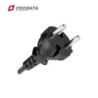 Cable de Alimentación PRODATA Alemania VDE para 16A CEE7-17, 125V-250V, para Dispositivos Electrónicos, Audio y Video, Control Industrial