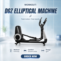 Machine elliptique électrique en acier DGZ 9645 - Durable, non pliable, garantie de 3 ans