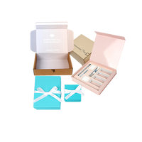 Boîte à parfum de luxe rose, emballage personnalisé en papier, boîte à parfum magnétique avec impression