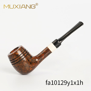 Muxiang Briarwood Pipe Straight Handle Solid Wood Vintage Style Tobacco Pipe For Men Fa10129q1x1h - Product Image 2