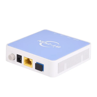 Equipo de fibra óptica 1GE Pon SFP Onu Epon 123er con conectores RJ45 SC APC Fuente de alimentación de 12V utilizada para red FTTH OLT