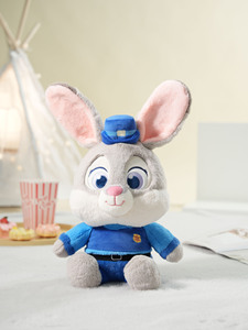 Peluche Ufficiale di Zootopia Nick e Judy, Poliziotti Leopardi, Serie Happy, Giocattolo in Cotone PP, Bambola per Macchina a Pinza - Product Image 6