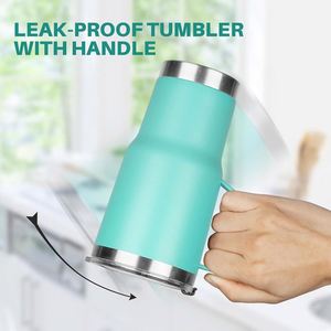 Mug isotherme 20 oz en acier inoxydable 304 de qualité alimentaire avec couvercle coulissant, réutilisable, pour les voyages, cadeau pour hommes et femmes ASM26 - Product Image 3