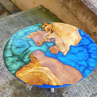 Table de rivière en bois massif au Design moderne en époxy