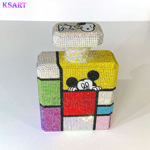 Modèle <span class=keywords><strong>de</strong></span> flacon <span class=keywords><strong>de</strong></span> parfum fait main en DIY, sculpture avec diamants incrustés, en <span class=keywords><strong>fibre</strong></span> <span class=keywords><strong>de</strong></span> <span class=keywords><strong>verre</strong></span> et résine, artisanat décoratif, <span class=keywords><strong>motif</strong></span> - Product Image 2