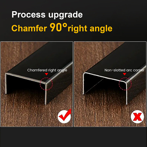 Bande décorative d'angle de protection de bord de garniture murale <span class=keywords><strong>en</strong></span> forme de <span class=keywords><strong>U</strong></span> de haute qualité <span class=keywords><strong>en</strong></span> acier inoxydable - Product Image 5