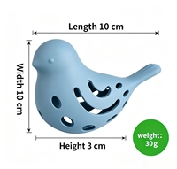 Vente flash : Distributeur de friandises en silicone souple en forme d'oiseau, jouet interactif pour chat, mangeoire lente pour animaux de compagnie