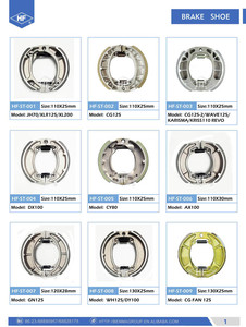 Benma CD110 CD100 CDI125 AKT110 XI125 Forza 110 110cc sabot de frein de moto pour <span class=keywords><strong>XR</strong></span> <span class=keywords><strong>125</strong></span> <span class=keywords><strong>L</strong></span> XR125 <span class=keywords><strong>XR</strong></span> 150 ZAPATA DE FRENO DE MOTO - Product Image 6
